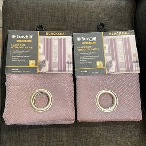(2) Sets Of Broyhill Legacy Blackout Window Panel 84 In Ascher (Lavender Color)